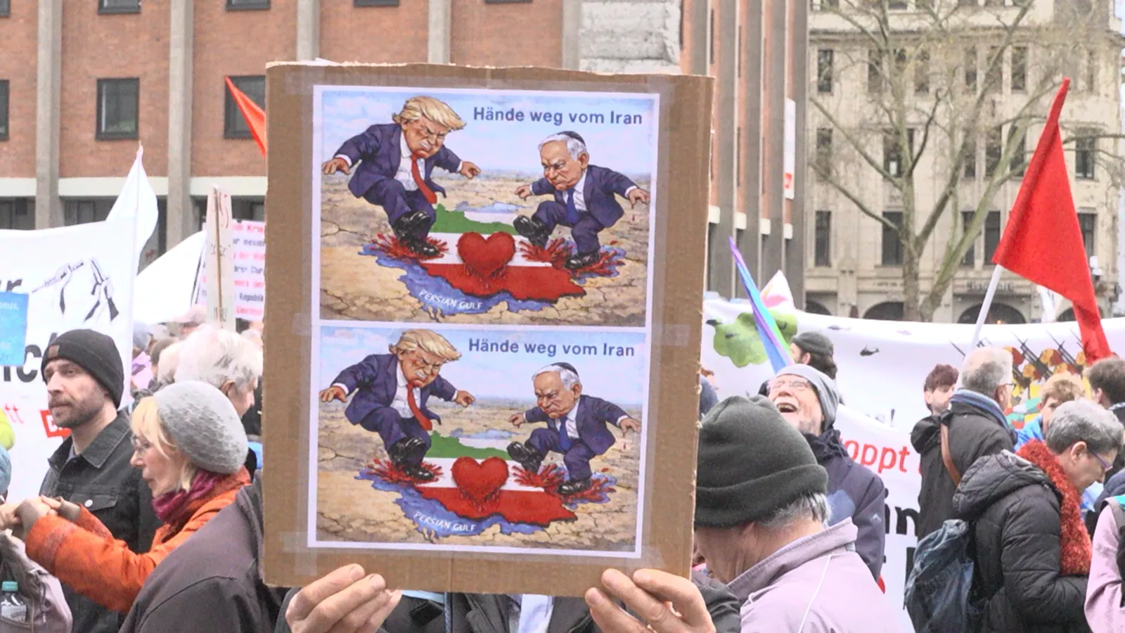 Demonstration beim Ostermarsch in Köln