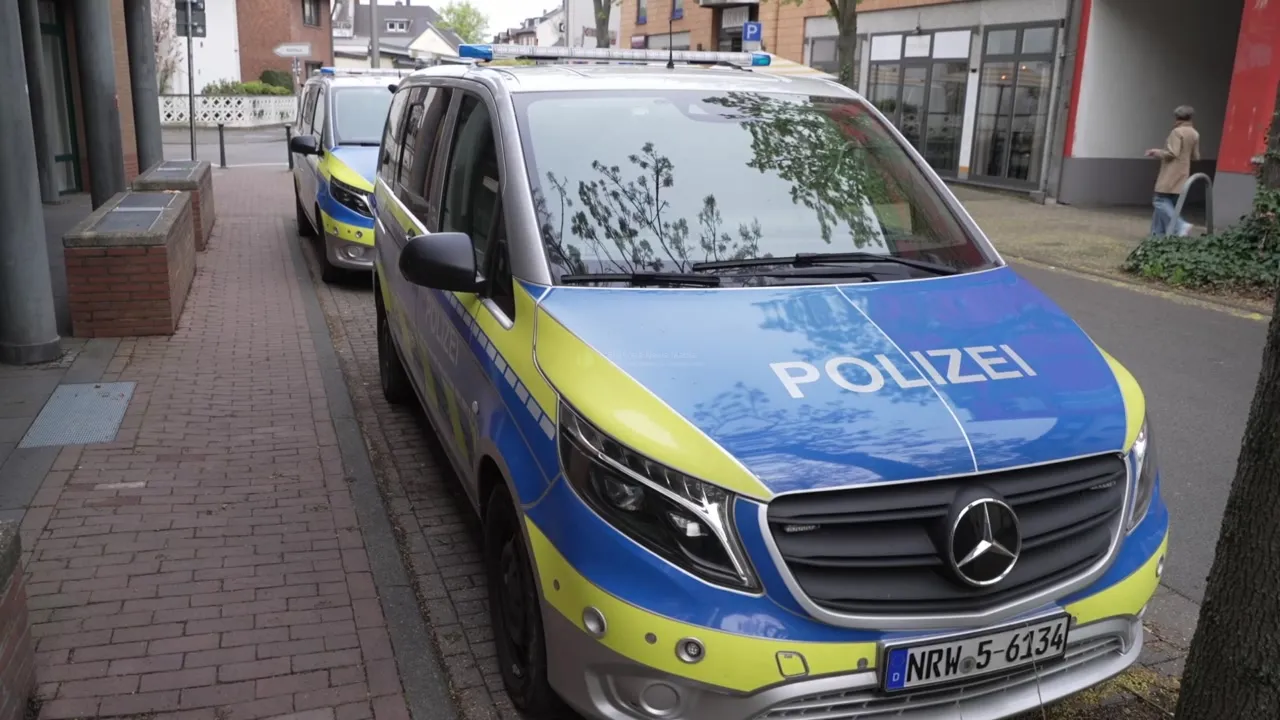 Polizeifahrzeuge am Tatort in Pulheim