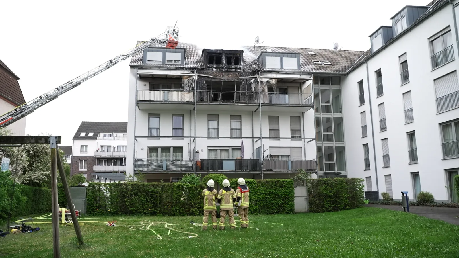 Brand in Maisonettewohnung in Köln