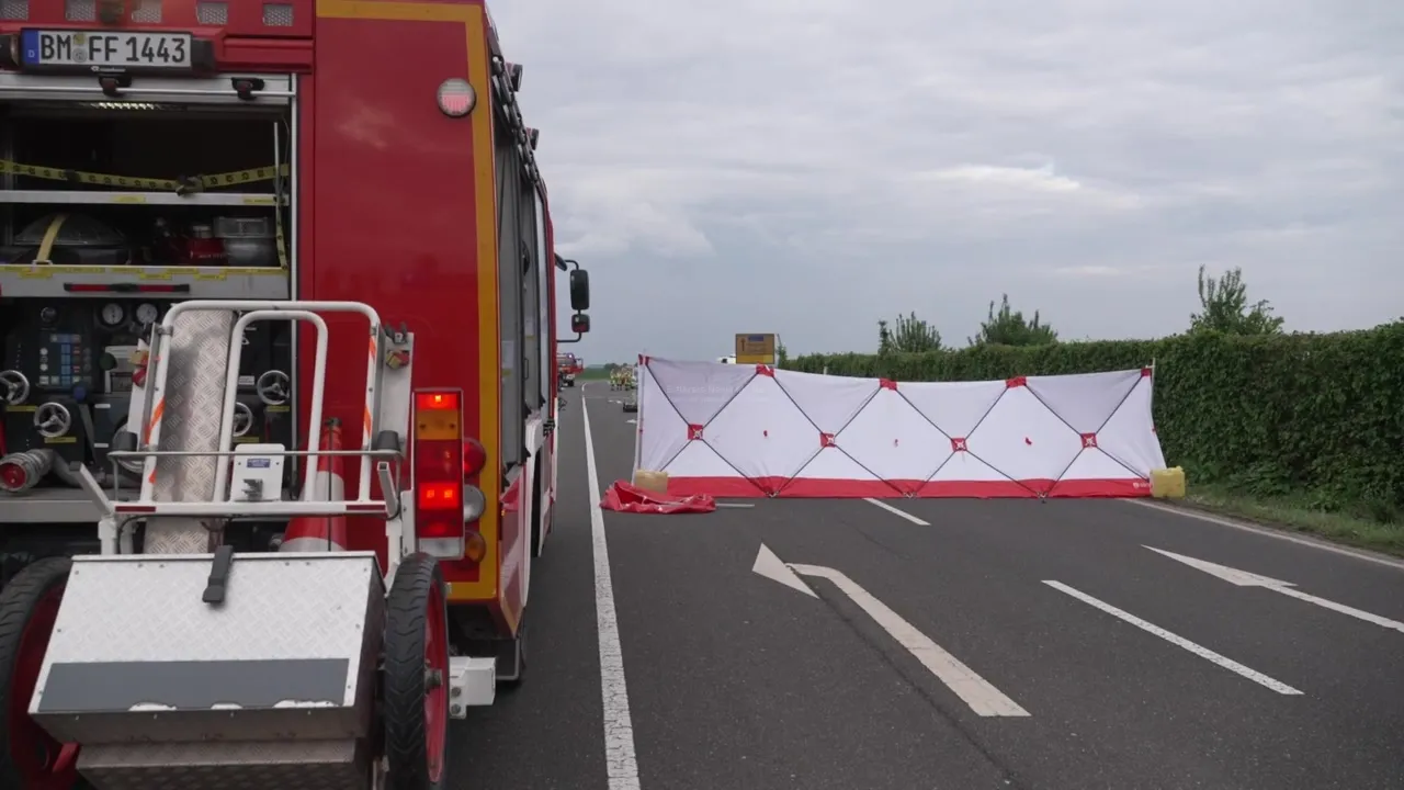 Unfallstelle auf der L279 bei Bedburg