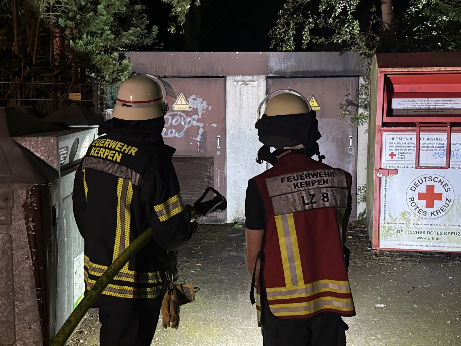 Feuerwehr Kerpen bei Einsatz an Trafostation
